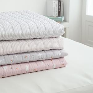 조용한 키즈침대 홑 매트리스커버 방수패드 뱀부 마이크로화이바 진드기 방지 SS/Q/K