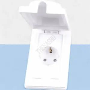 방수1구콘센트 화장실 욕실용 방우 콘센트 1구 세로형