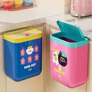 리치힐 냄새차단 걸이형쓰레기통 주방 2WAY 싱크대 씽크대 휴지통 걸이 무타공 미니