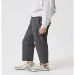 여성 크롭 테이퍼드핏 스트레치 밴딩 팬츠 TVPNA24412KGY