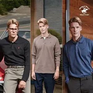 [비버리힐즈폴로클럽]남성 코튼 블렌드 카라 티셔츠 3종