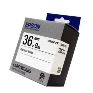 엡손 라벨테이프 SS36K-PX 흰색 36MMX9M 라벨스티커 케이블넘버링 사물함이름표