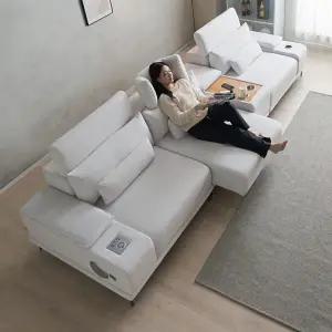 알토 모션소파 리클라이너 4인용 패브릭 고급형 (콘솔박스 일반형 포함)[무료배송]