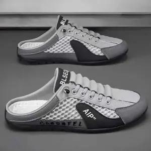 하프 스니커즈 메쉬 여름 그물망 땀흡수 반운동화 슈즈