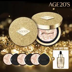 [에이지투웨니스]*AGE20S 25FW 역대급 최신상! 앰플 팩트 럭스 골드 패키지(본품*2+리필*3+럭스 골드 앰플