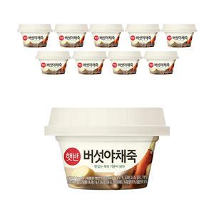 CJ 햇반 버섯야채죽 268g, 10개