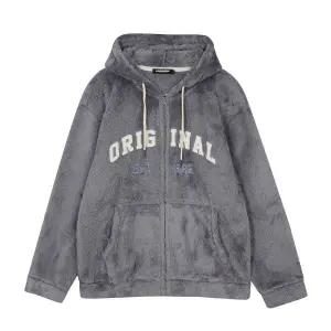 [잠뱅이]공용) 쉐파플리스 아플리케 포인트 후드집업_AM4WIZ842-BL