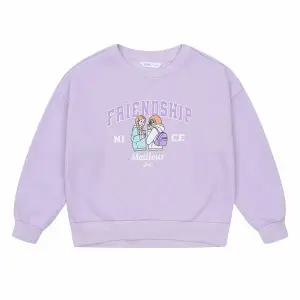 [보리보리/소이]여아 기모 소녀 일러스트 맨투맨 티셔츠 21W0452_VI