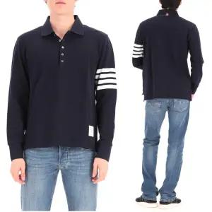 사선완장 MJP137G 07976 415  루프탭 긴팔 폴로 티셔츠 피케 티셔츠 카라 티셔츠