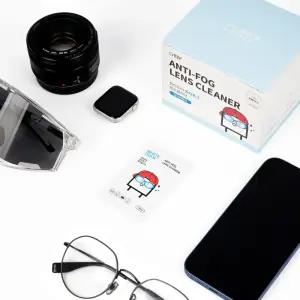 화이트덕 안티포그 렌즈클리너 100매 일회용 안경닦이 휴대폰 티슈 김서림방지 향균 클리닝 티슈 스마트폰 액정 렌즈 소독 알콜