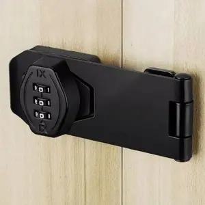 비밀 번호 자물쇠 시건장치 걸고리 경첩 번호키 열쇠 빗장 냉장고_23122143