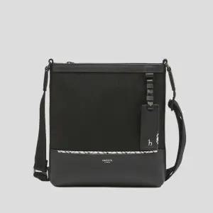 [헤지스](대전신세계)[CHESTER] 블랙 나일론 혼방 체크라인 크로스백 HJBA5E061BK