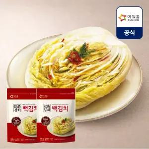[내일도착] 아워홈 백김치 500g x 2개
