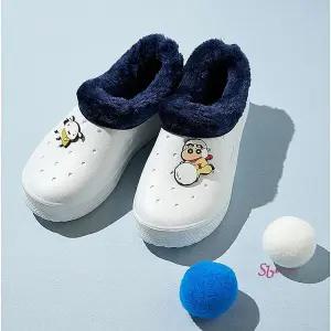 귀여운털실내화 국산 거실화 겨울 슬리퍼 거실 룸슈즈 학교 방한 겨울용 털화 에바fdg777
