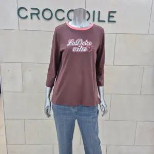 [크로커다일레이디]레터링 7부 라운드 티셔츠