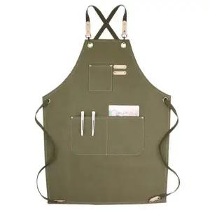 다나와라 프리미엄 캔버스 앞치마 올리브그린 1개