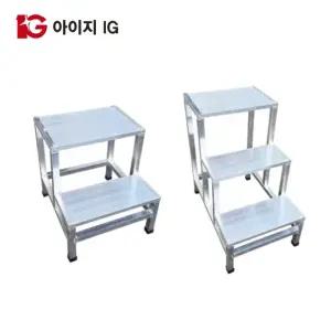[아이지레더] TFL-2345 / TFL-3345 / TFL-4345 / TFL-5345 알루미늄 논슬립 작업발판 계단형 사다리