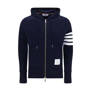 톰브라운 엔지니어드 사선 후드 집업 네이비 MJT022H 00535 461