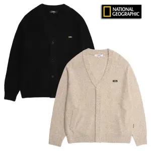 내셔널지오그래픽 N224MKT330 어반 V넥 와펜 가디건