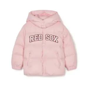MLB키즈패딩 GQC 7ADJV0246-43PKL 바시티 스포츠 아플리케 숏패딩 보스턴 레드삭스