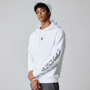 [롯데백화점]스파이더 공용 슬리브 로고 기모 후드 티셔츠 SPIWCNHD302UWHT