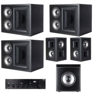 Klipsch THX-5000 6개 서라운드 사운드 홈 시어터 시스템 블랙