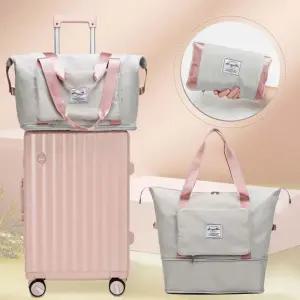 접이식 기내수화물 가방 접는 여행 캐리어위 보스턴백빅백 가벼운 확장형 폴딩 더플백 사각 짐가방 용가방