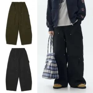 인터크루 빈티지 리벳 와이드 카고 카펜터 팬츠 Z4PL02A