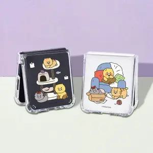 갤럭시Z플립7 5G 춘식이 하루 에어범퍼케이스 F766 폰케이스 투명케이스 범퍼케이스 카카오폰케이스