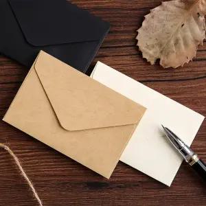 리빙드림 명함봉투 100매 미니 카드 종이 봉투 증명사진 사진관 포카 105x70mm