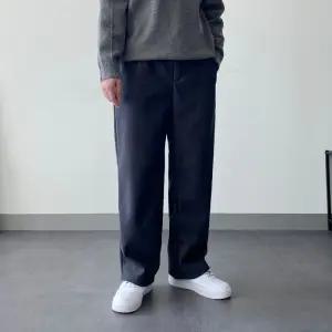 [모노폴로지][기모안감] 골덴 세미 와이드 남녀공용 커플 편한 밴딩 겨울 코듀로이 골지바지 5color