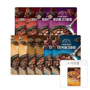 차오차이 레토르트 짜장 혼합 5종, 180g, 10개입, 1세트 + 증정(한국풍마파두부소스 150g, 1개)