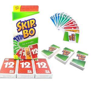 TV 쇼 테마 그래픽과 210명을 위한 특별 규칙을 갖춘 가족의 밤을  UNO SKIP BO 카드