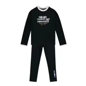 여아 래터링 래쉬가드 상하세트 GS2D963-BK IC