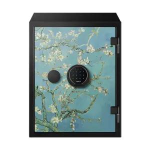 (설치)디프로매트 NEW 580AT 아트디자인 디지털 내화금고 고흐 아몬드나무 가정용 사무용 내화인증 경보기