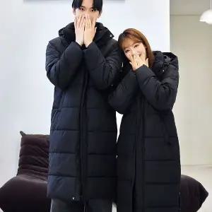 남성 여성 UTU 에어볼 롱패딩 벤치코트 돕바 WP21 블랙