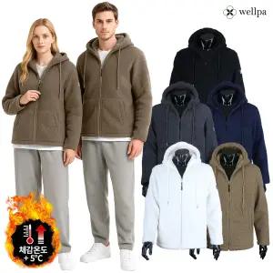 세르파 후드 양털 플리스 웜 자켓 WT639