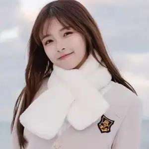 (무료배송) 쁘띠 퍼 여자 겨울 머플러 숏 미니 귀여운 털 목도리