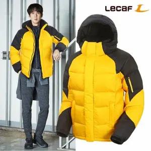 [아웃도어스/르까프]르까프 남녀 헤비 숏 다운 패딩 자켓 옐로우 (LE_1214DJ408_)