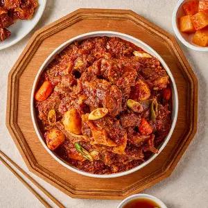 [완조리 후 1,500G] 팔공 왕! 매운 소 목뼈+꼬리찜 대용량 1팩