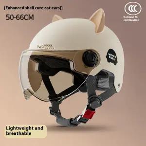 바이크 오토바이 반모헬맷 도트 인증 전기 자동차 헬멧 남여공용공용 여름 햇빛 차단 경량 안전