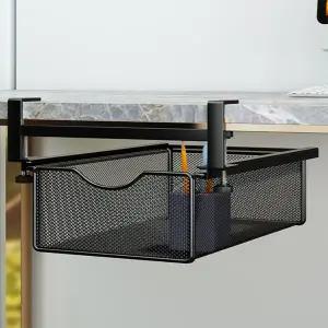 슬라이드 서랍 다용도 무타공 수납 책상 서랍 정리함 칸막이 클램프형 사이드 숨겨진 펜꽂이 책상용