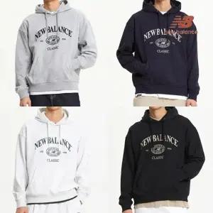 뉴발란스 UNI 세미오버 후드티셔츠 NBN0E41313 4종택1