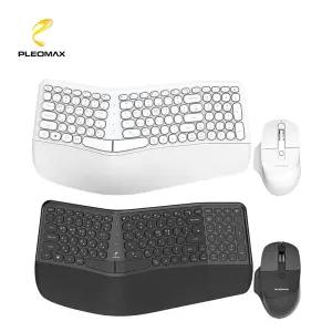 인체공학 무선키보드 마우스세트 플레오맥스PEK-N7000/마우스/무선/멤브레인/키보드/인체/공학/무소음/세트