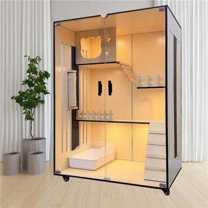 원목 120 케이지 숨숨집 고양이하우스 강아지집 자체 고양이집 인테리어 120X90X60