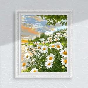 [텐바이텐]국화 꽃그림 풍경화 미술 취미 DIY 그림그리기 명화 인테리어액자 캔