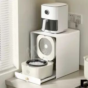 주방 밥솥 레일 전자렌지 선반 슬라이딩 에어프라이어 수납장 제품