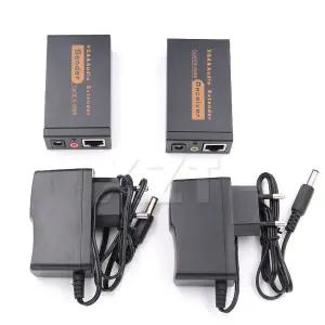 100M 328ft VGA 비디오 오디오 신호 확장기 RJ45 CAT5e/6 1080P HD 확장 어댑터 1920x1440 60Hz EU US 플