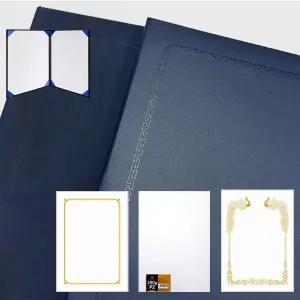 국산 A4 고급 상장케이스 우단 융 합지 하드커버 상장케이스 우단 융 합지 지레자