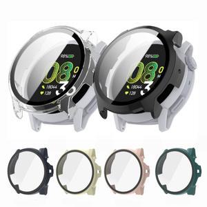 코로스 페이스 4/에이펙스 4 46mm 스마트 호환워치용 하드 쉘 글래스 스크린 보호 필름 프레임 케이스 범퍼